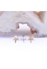 BVLA 5mm Mini Kandy with Chrysoprase in 14k White Gold Threadless Ends by BVLA!