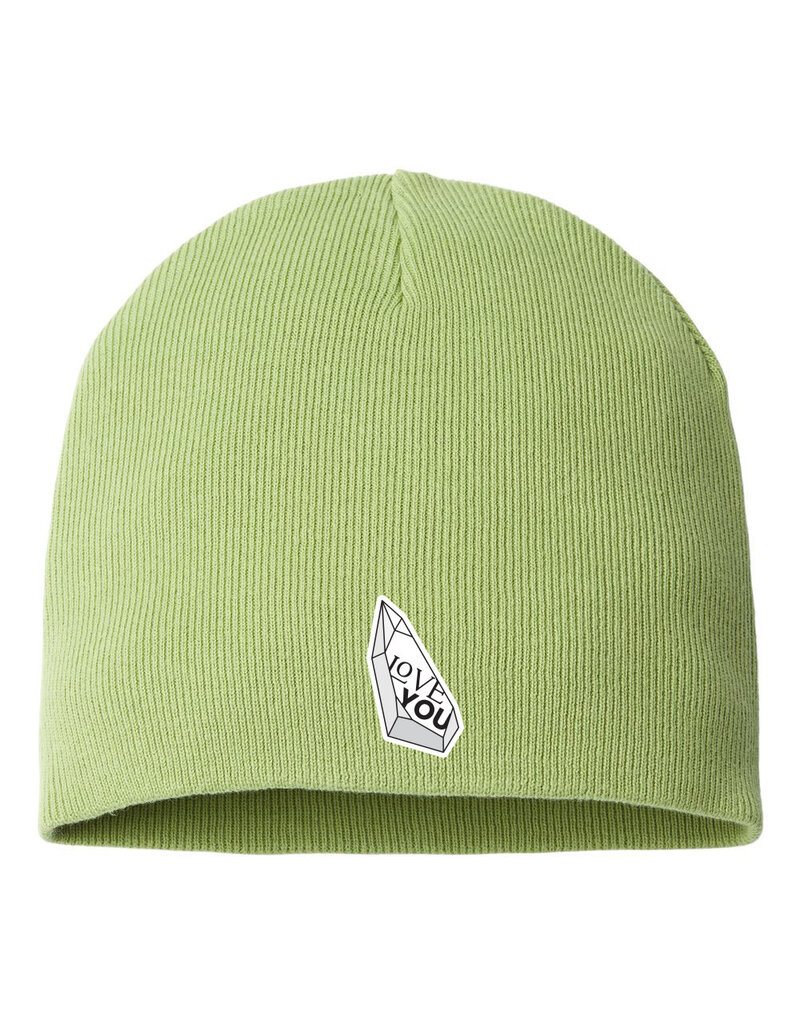 Love You Sustainable Knit Beanie - Leaf Green
