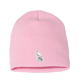 Baby Pink Love You Knit Beanie