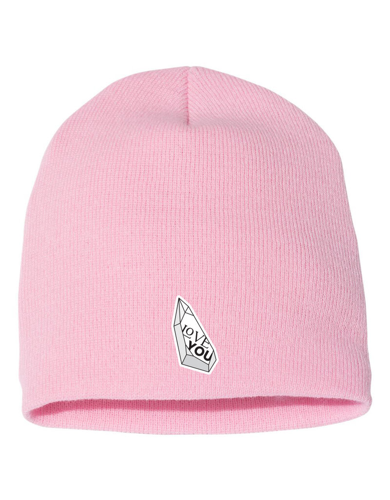 Love You Knit Beanie - Baby Pink