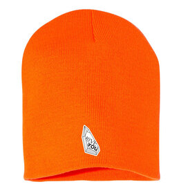 Blaze Orange Love You Knit Beanie