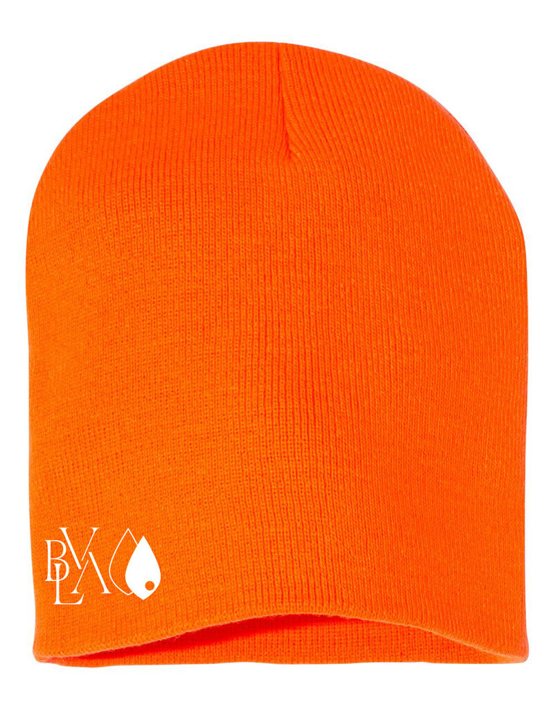 Love You Knit Beanie - Blaze Orange