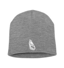 Heather Grey Love You Knit Beanie