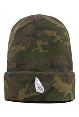Love You 12” Cuffed Beanie - Green Camo