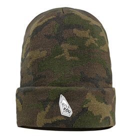 Green Camo Love You  Cuffed Beanie