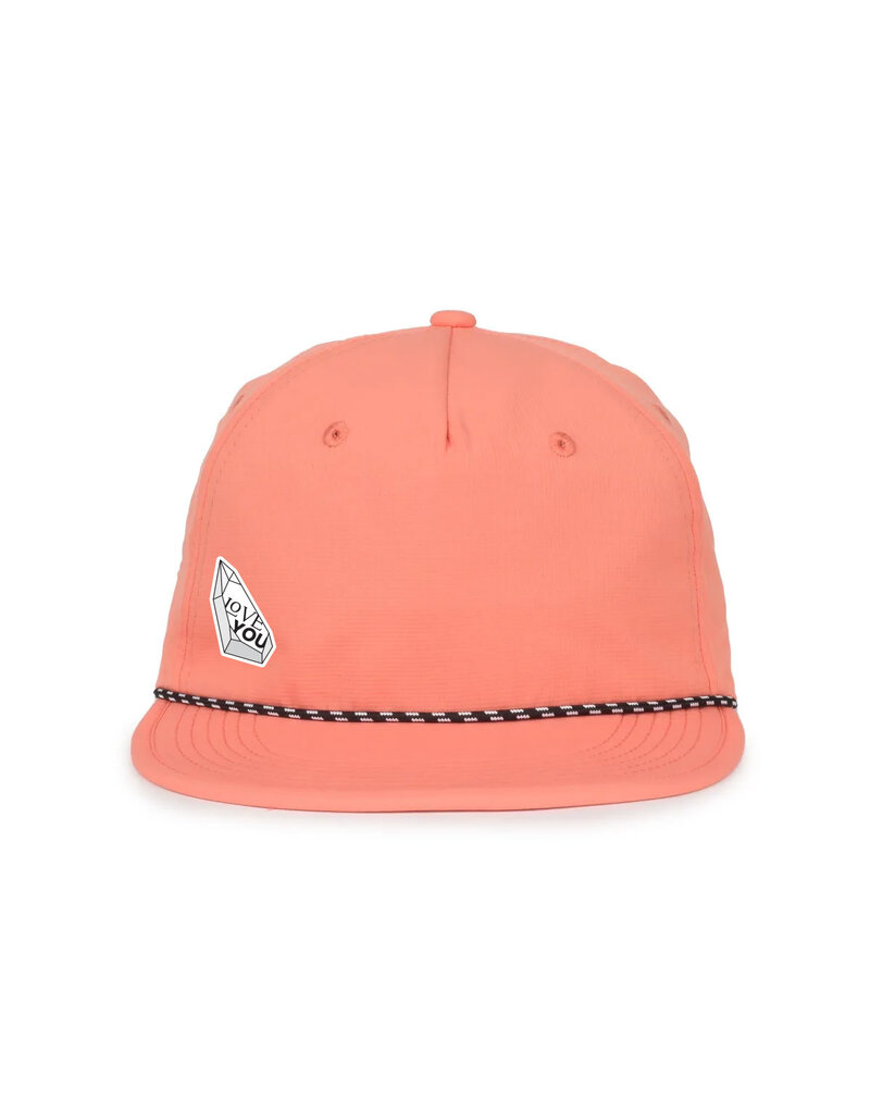 Love You Outdoor Snapback Hat - Salmon