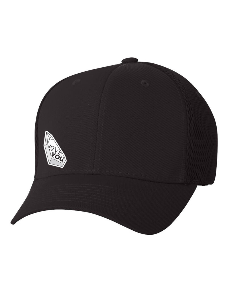 Love You Mesh Hat - Black