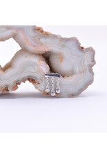 junipurr Delilah with CZ in 14k White Gold Threadless End by Junipurr