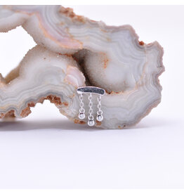 junipurr Delilah CZ White Gold Threadless End