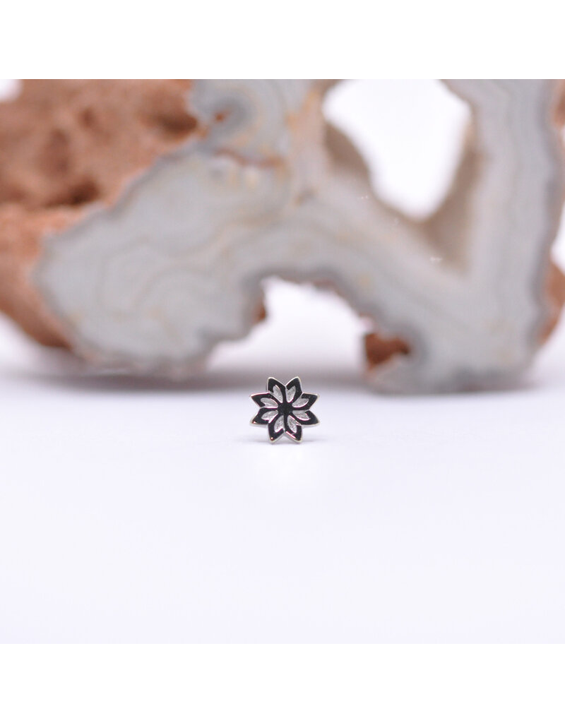 junipurr Elegance in 14k White Gold Threadless End by Junipurr