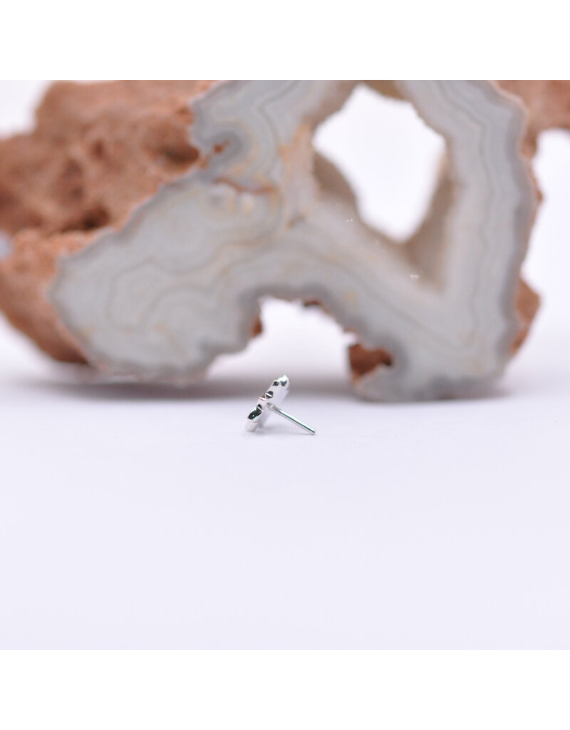 junipurr Elegance in 14k White Gold Threadless End by Junipurr