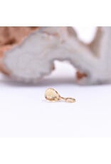 Diablo Organics Genuine Citrine Briolette 11x4mm Charm in 18k Yellow Gold by Golden Arowana