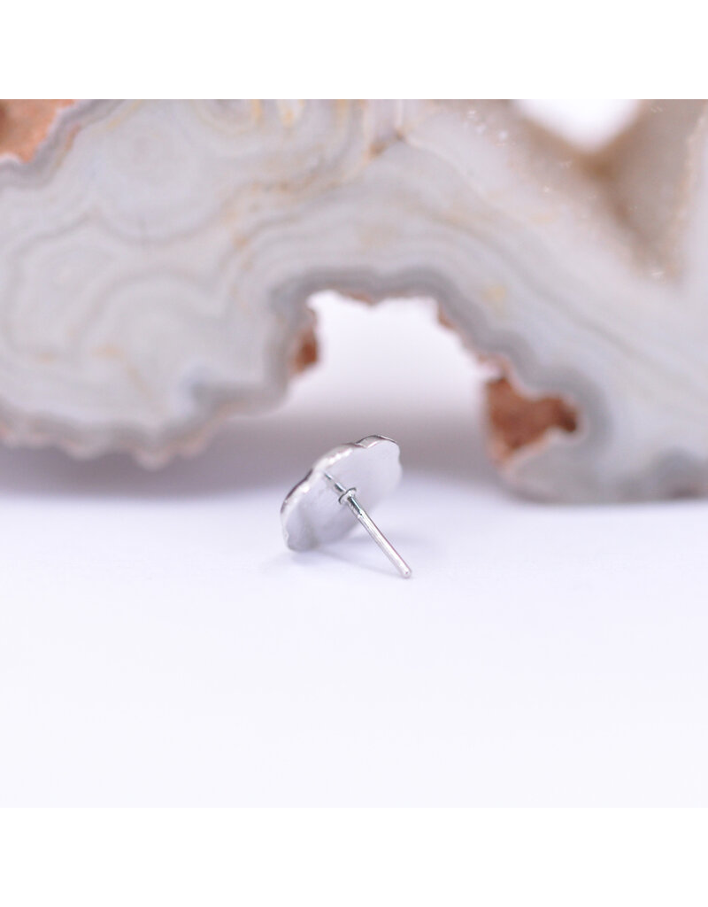 Maya Jewelry Forty3 in 14k White Gold Threadless End by Maya Jewelry