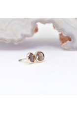 BVLA 3mm Cup with Faceted Zawadi Sapphire in 14k Yellow Gold Threadless Ends by BVLA!