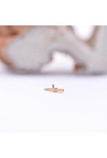 BVLA 9mm Slasher Dagger in 14k Rose Gold 16g Threaded End by BVLA!