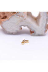 BVLA Honeycomb Cluster with Poppy Topaz in 14k Yellow Gold 16g Threaded End by BVLA!