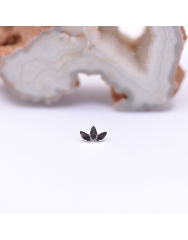 BVLA Flat Marquise Fan in 14k White Gold 16g Threaded End by BVLA!