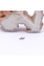 BVLA Flat Marquise Fan in 14k White Gold 16g Threaded End by BVLA!