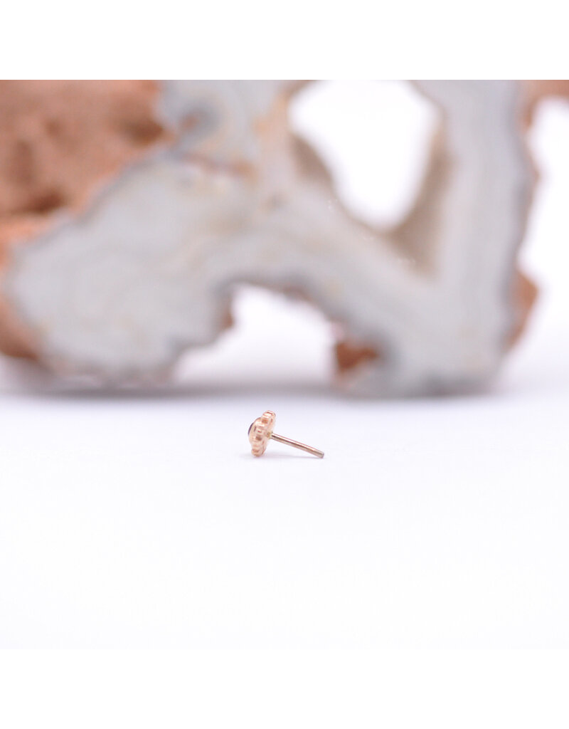 BVLA 4.5mm Firenze with Amethyst in 14k Rose Gold Threadless End by BVLA!