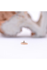 BVLA Dario with CZ in 14k Rose Gold 16g Threaded End by BVLA!