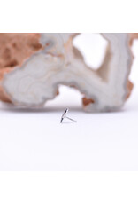 BVLA 4mm Hammered Star in 14k White Gold Threadless End by BVLA!