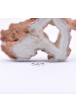 BVLA 18g 1/4" Fixed Prong Seam Ring with 2mm Mercury Mist Topaz in 14k White Gold by BVLA!