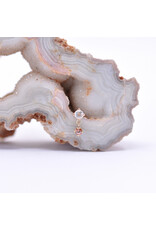 BVLA Duet with Faceted Rainbow Moonstone and Peach Topaz in 14k Yellow Gold Threadless Ends by BVLA!