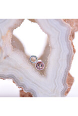 BVLA 2.5mm Peach Topaz Bezel Charm in 14k White Gold by BVLA!