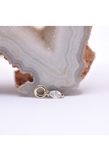 BVLA Marquise V Prong Charms with Genuine VS Diamond in 14k Gold by BVLA