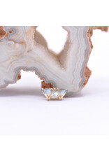 BVLA Irisa 3 with Rose Cut Labradorite in 14k Yellow Gold 16g Threaded End by BVLA!