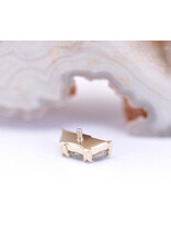 BVLA Irisa 3 with Rose Cut Labradorite in 14k Yellow Gold 16g Threaded End by BVLA!