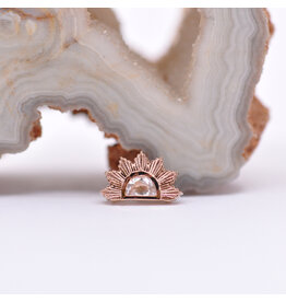 BVLA Himalia Quartz Rose Gold 16g Threaded End