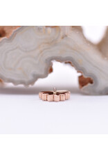 BVLA Himalia with Crystal Quartz in 14k Rose Gold 16g Threaded End by BVLA!