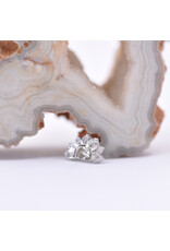 BVLA Himalia with Crystal Quartz in 14k White Gold 16g Threaded End by BVLA!