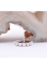 BVLA Himalia with Crystal Quartz in 14k White Gold 16g Threaded End by BVLA!