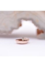 BVLA Afghan Moon with Faceted Rhodolite Garnet in 14k Rose Gold 16g Threaded End by BVLA!