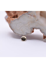 BVLA 4mm Flat Polished Disc in 14k Gold 14g Threaded Ends by BVLA!