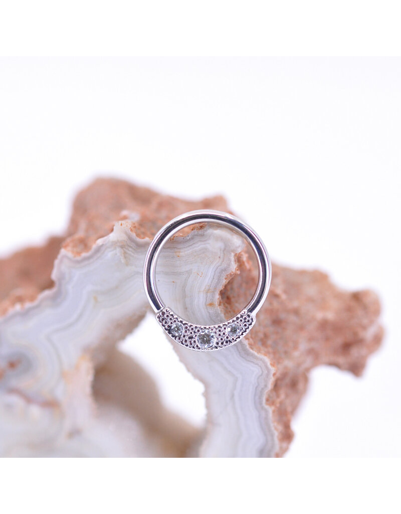 BVLA 16g Janna Seam Rings with CZ in 14k Gold by BVLA!