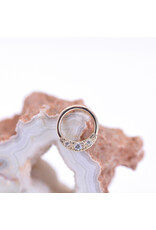 BVLA 16g Janna Seam Rings with CZ in 14k Gold by BVLA!
