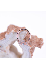 BVLA 16g Janna Seam Rings with CZ in 14k Gold by BVLA!