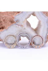 BVLA 16g Janna Seam Rings with CZ in 14k Gold by BVLA!