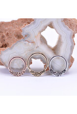 BVLA 16g Hammered Janna Seam Rings in 14k Gold by BVLA!