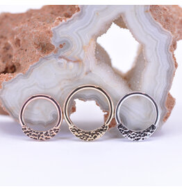 BVLA Hammered Janna 14k Gold 16g Seam Rings