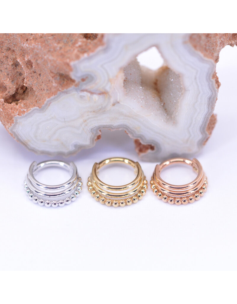 BVLA 16g 5/16" Zara Clicker Ring in 14k Yellow Gold by BVLA!