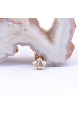 BVLA Oceane with CZ in 14k Gold 16g Threaded Ends by BVLA!