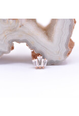 BVLA Oceane with CZ in 14k Gold 16g Threaded Ends by BVLA!