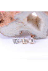 BVLA Oceane with CZ in 14k Gold 16g Threaded Ends by BVLA!