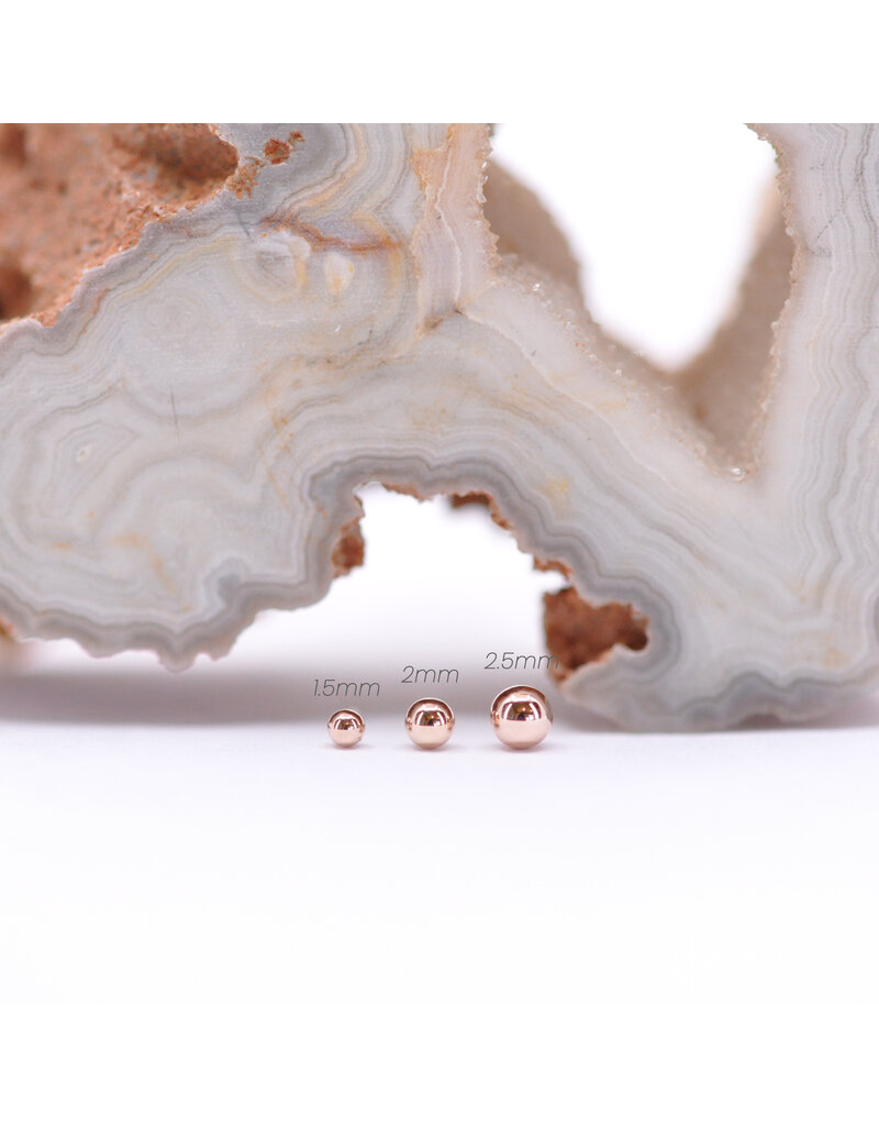 BVLA 14k Gold Ball Threadless Ends by BVLA!