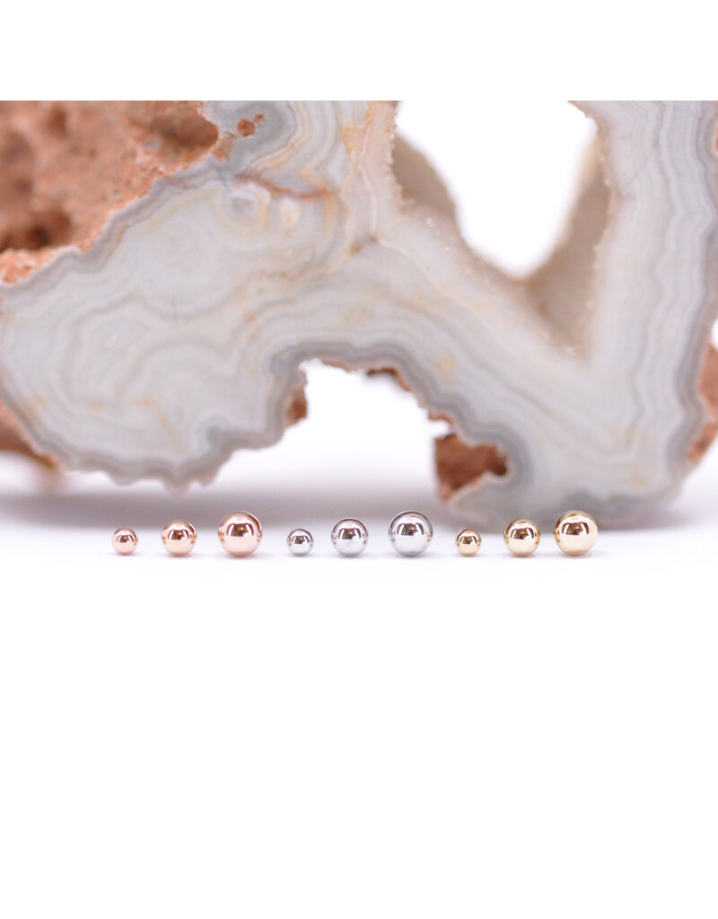 BVLA 14k Gold Ball Threadless Ends by BVLA!