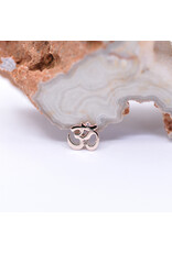 BVLA Ohm with Genuine Diamond in 14k Gold 16g Threaded Ends by BVLA!